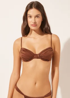 Balconette Bikini Shiny Satin