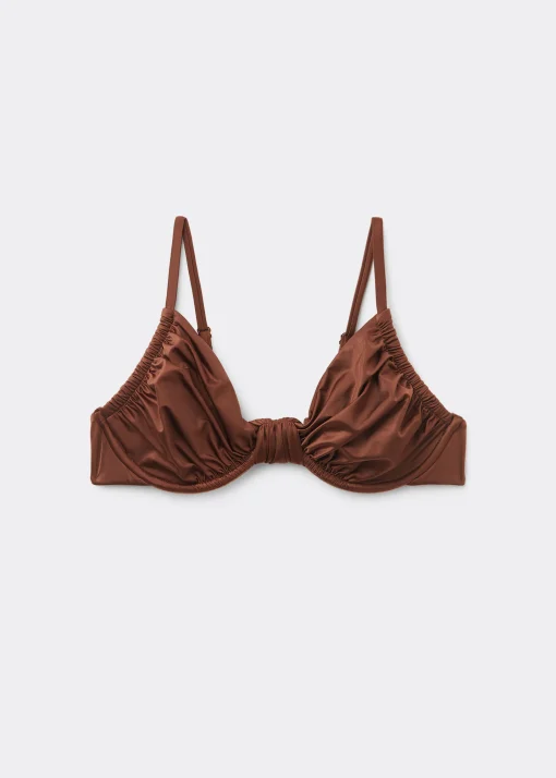 Balconette Bikini Shiny Satin