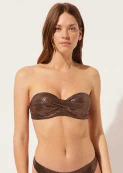 Bandeau Relleno Ligero Bikini Light Reflections