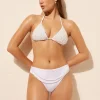 Bikini Braguita Clásica Alta White Pearls