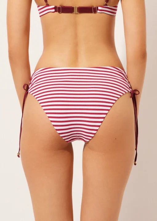 Bikini Braguita Clásica Alta con Cordón Nautical Stripes