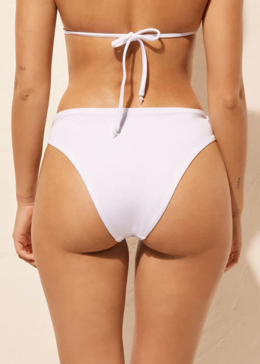 Bikini Braguita Clásica Alta White Pearls