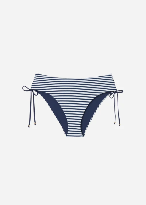 Bikini Braguita Clásica Alta con Cordón Nautical Stripes