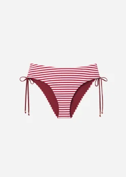 Bikini Braguita Clásica Alta con Cordón Nautical Stripes