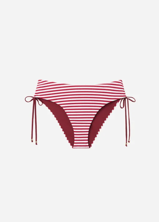 Bikini Braguita Clásica Alta con Cordón Nautical Stripes
