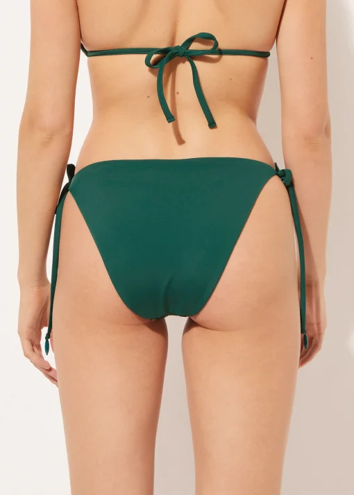 Bikini Braguita Clásica Cordones Night Foliage