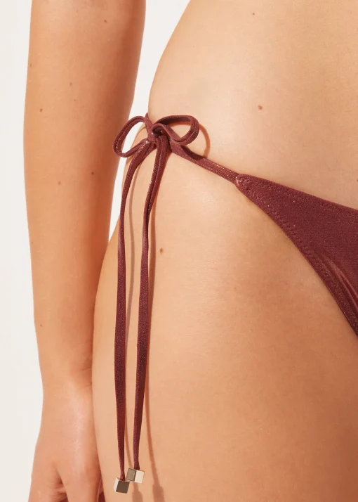 Bikini Braguita Clásica Cordones Metallic Skin