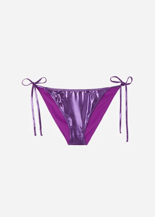 Bikini Braguita Clásica Cordones Metallic Skin