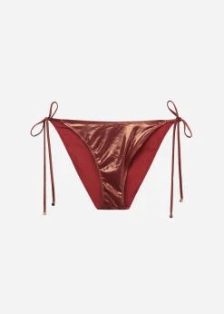 Bikini Braguita Clásica Cordones Metallic Skin