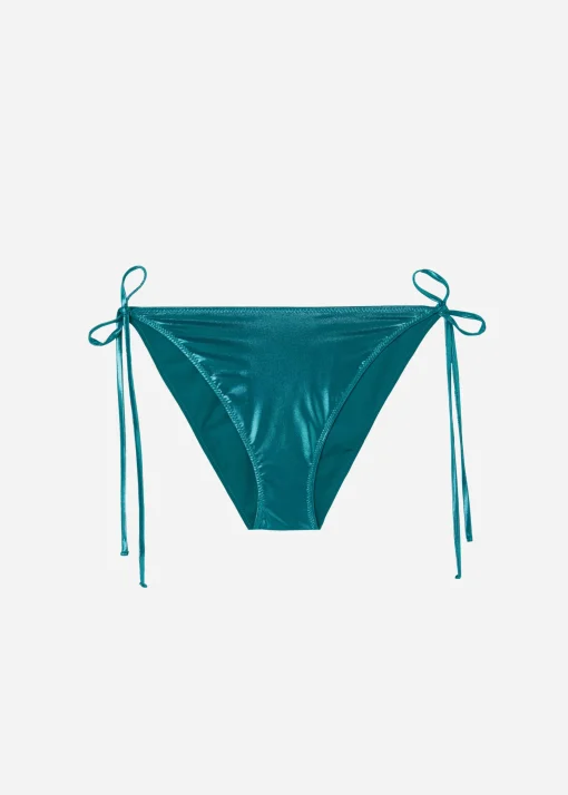 Bikini Braguita Clásica Cordones Metallic Skin