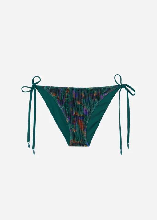 Bikini Braguita Clásica Cordones Night Foliage