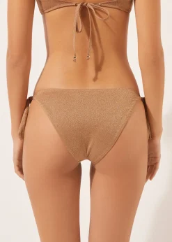 Bikini Braguita Clásica Lazos Golden Gleam