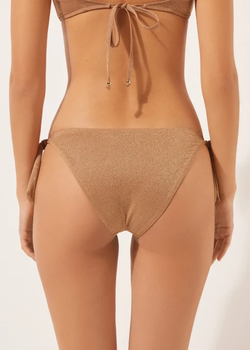 Bikini Braguita Clásica Lazos Golden Gleam