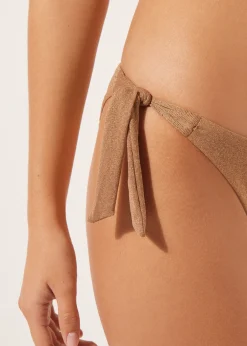 Bikini Braguita Clásica Lazos Golden Gleam