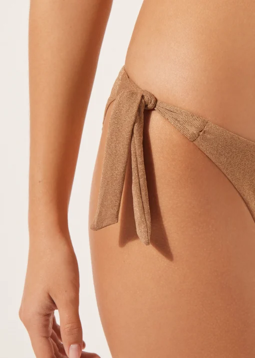Bikini Braguita Clásica Lazos Golden Gleam