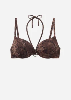 Bikini Push-up Relleno Brown Snake