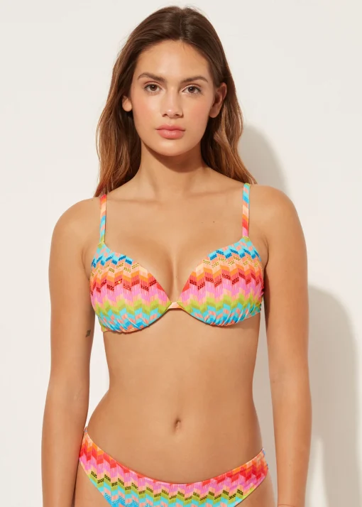Bikini Push-up Relleno Ligero Rainbow