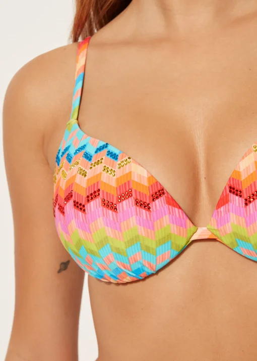 Bikini Push-up Relleno Ligero Rainbow