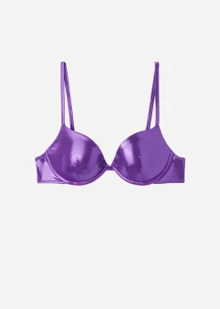 Bikini Push-up Relleno Ligero Metallic Skin