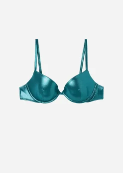 Bikini Push-up Relleno Ligero Metallic Skin