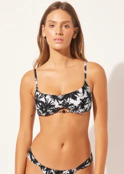 Bikini Top Estilo Camiseta Palms