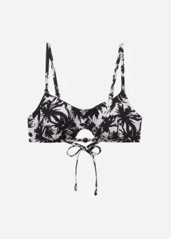 Bikini Top Estilo Camiseta Palms
