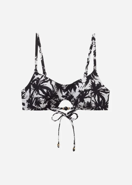 Bikini Top Estilo Camiseta Palms