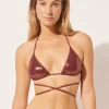 Bikini Triángulo Metallic Skin