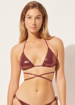 Bikini Triángulo Metallic Skin