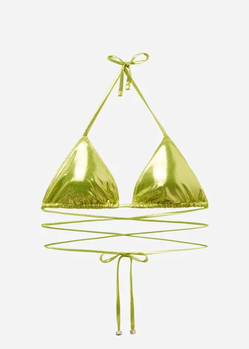 Bikini Triángulo Metallic Skin