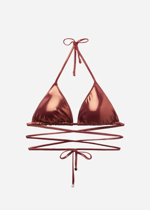 Bikini Triángulo Metallic Skin