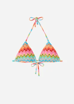 Bikini Triángulo Relleno Extraíble Rainbow