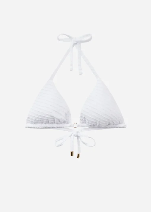 Bikini Triángulo White Waves
