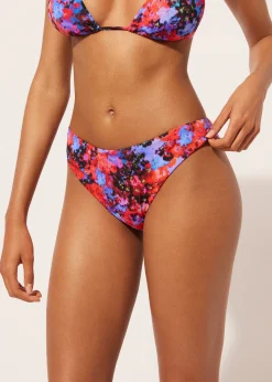 Braguita Clásica Bikini Blurred Flowers