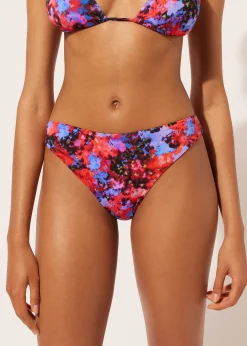 Braguita Clásica Bikini Blurred Flowers
