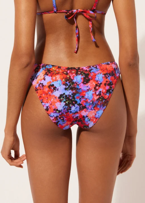 Braguita Clásica Bikini Blurred Flowers