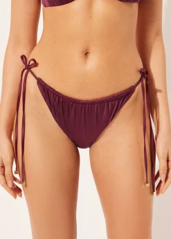 Braguita Cordones Bikini Shiny Satin