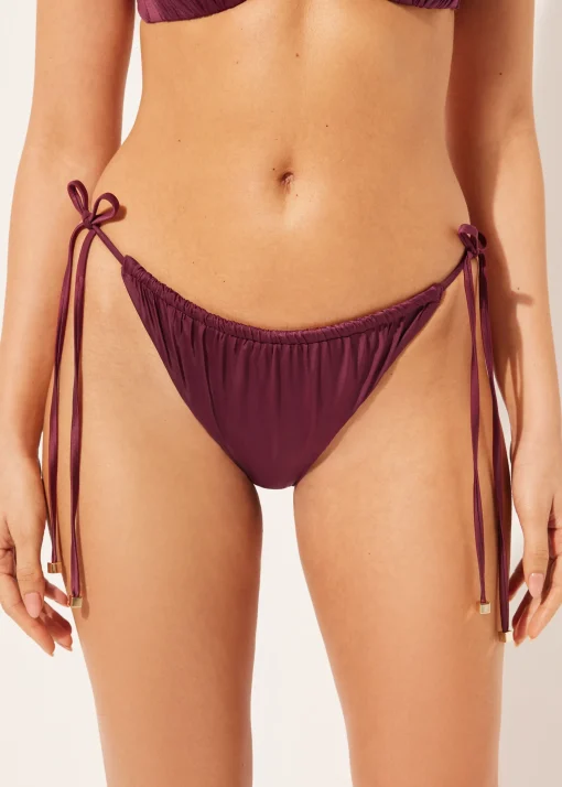Braguita Cordones Bikini Shiny Satin