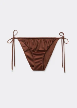 Braguita Cordones Bikini Shiny Satin