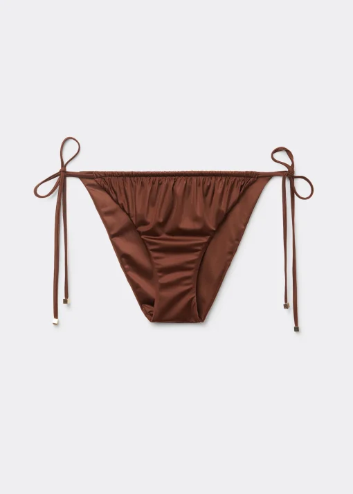 Braguita Cordones Bikini Shiny Satin