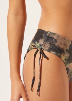 Braguita de Cintura Alta Bikini Sparkling Camouflage