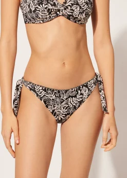 Braguita Lazos Bikini Botanic Black and White
