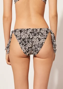 Braguita Lazos Bikini Botanic Black and White