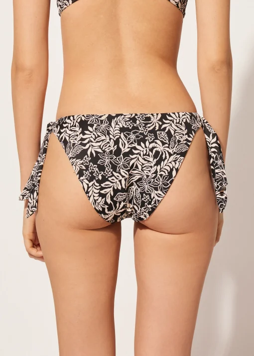 Braguita Lazos Bikini Botanic Black and White