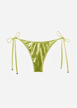 Brasileña Bikini Cordones Metallic Skin