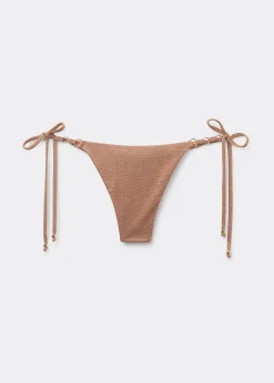 Brasileña Cordones Bikini Golden Gleam