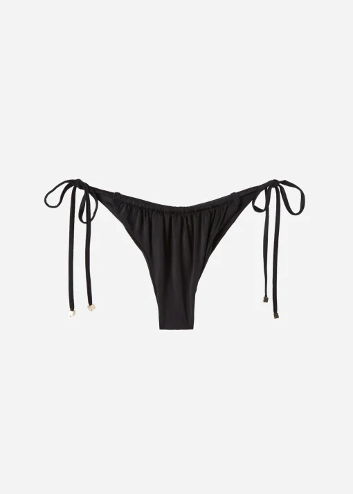 Brasileña Cordones Bikini Shiny Satin