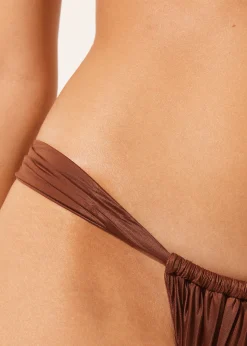 Brasileña Laterales Finos Bikini Shiny Satin