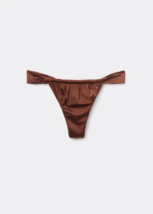 Brasileña Laterales Finos Bikini Shiny Satin