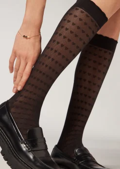 Calcetin Lycra Corazones